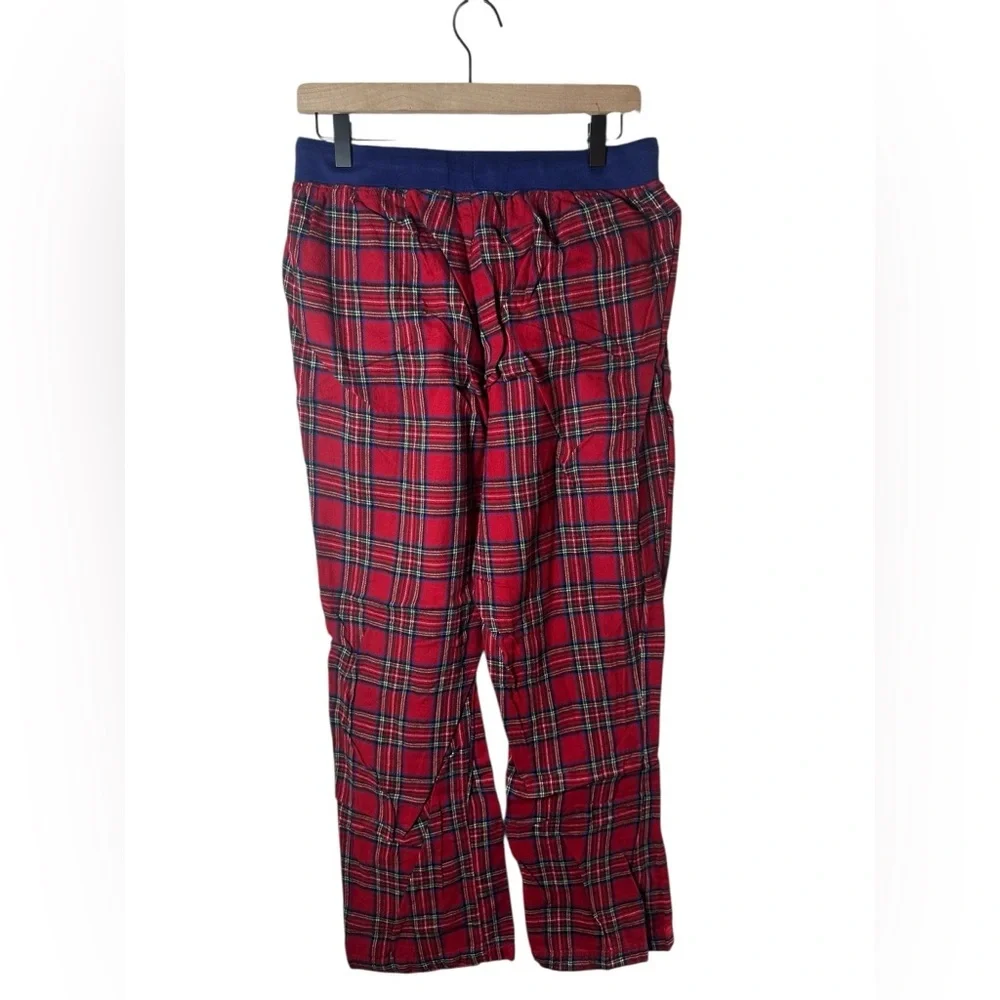 L.L. Bean‎ Men’s Plaid Flannel Pajama Pants Red Blue M Regular